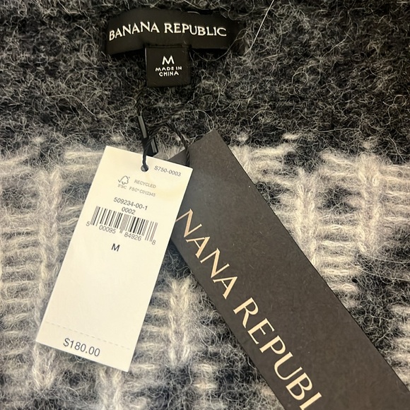 Banana Republic NWT Shawl Collar Alpaca Blend Sweater - Picture 2 of 8